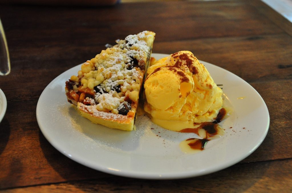 como preparar helado casero de manzana
