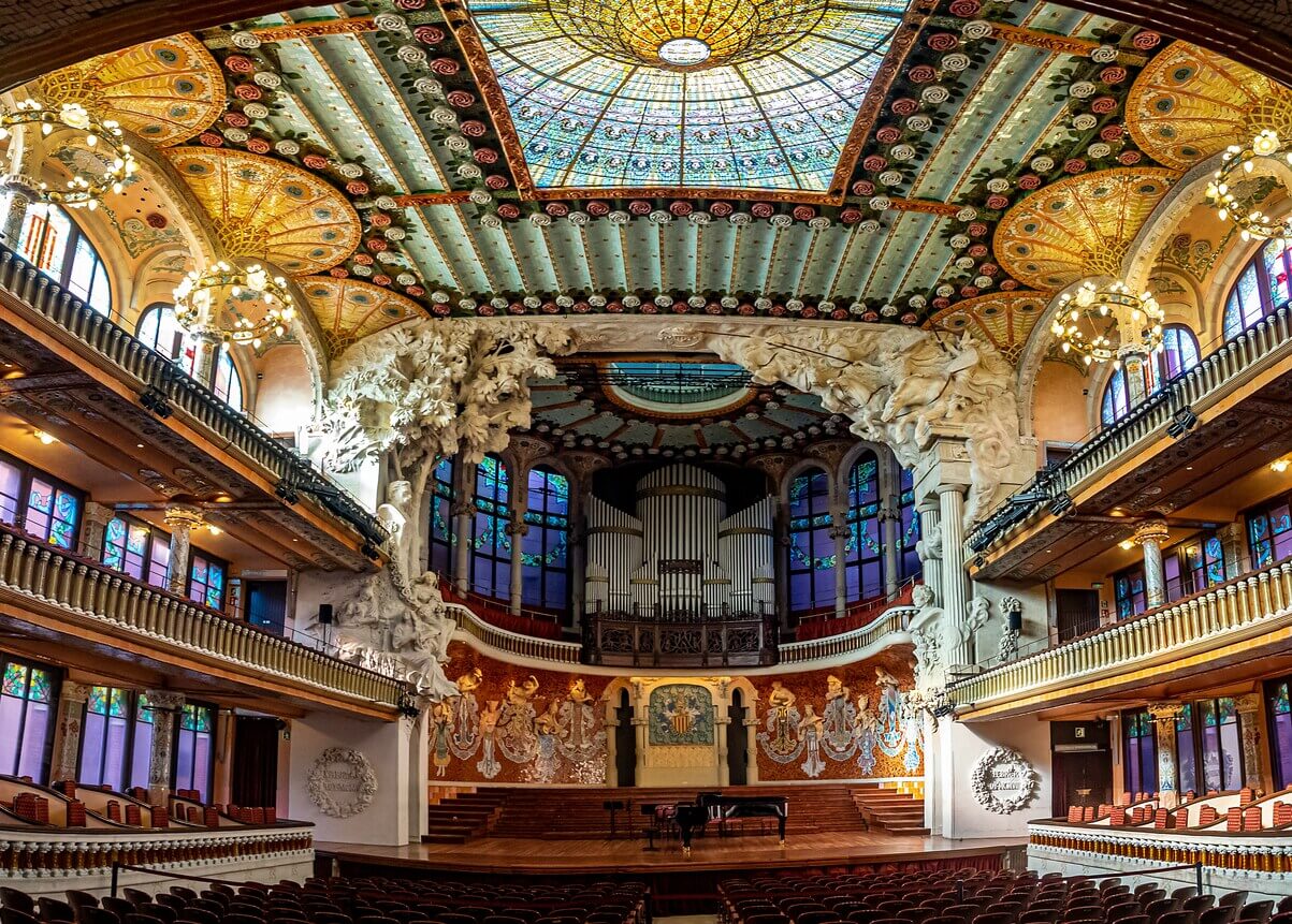 Interior del Palau de la Música Catalana