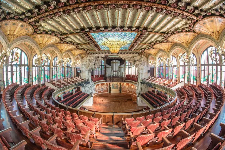Helado cerca del Palau de la Música Barcelona